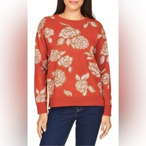 DR2 by Daniel Rainn Adalyn Long Sleeve Pullover Sweater, Orange, Size XL